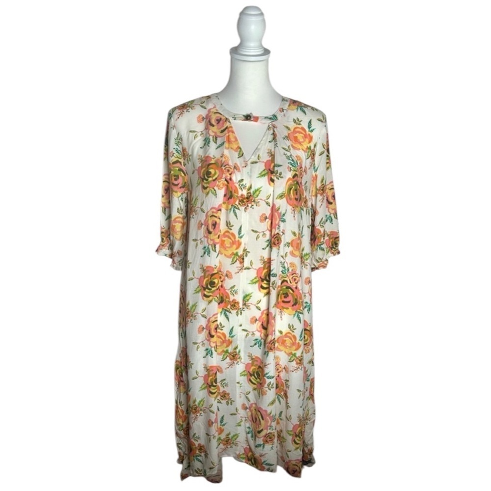NWT Matilda Jane white floral Sunday Best flowy dress sz M boho garden girl